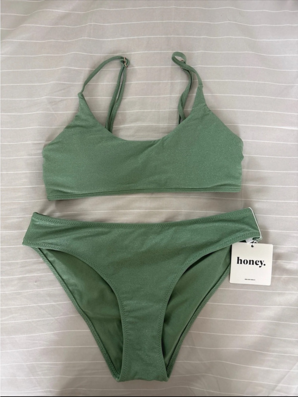 Honey Swim Scoop Neck Bikini Set - Two-Piece Swimwear